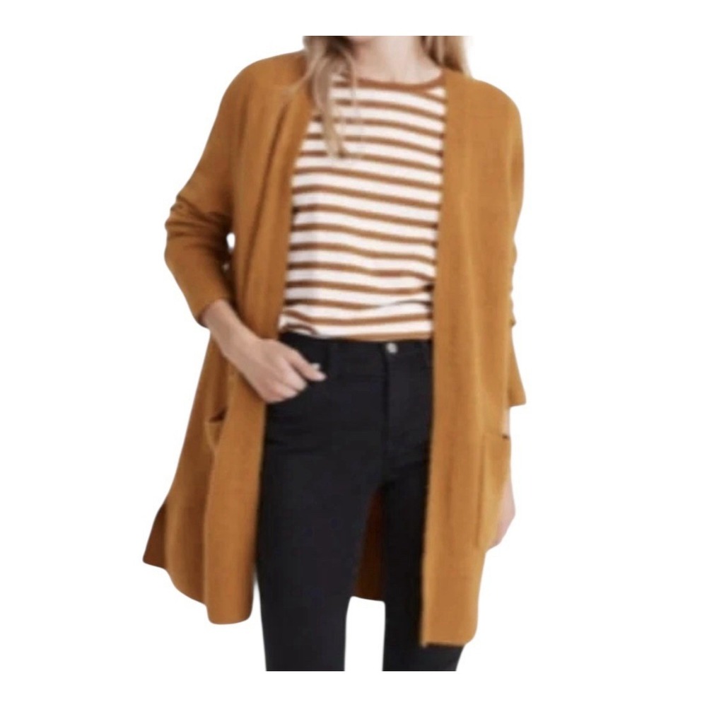 Madewell‎ Cardigan Sweater Women's XS Oversized Open Front Alpaca Merino Blend